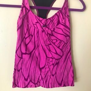 Nike athletic top with built in sports bra